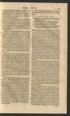 Decisio CVI.