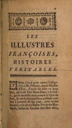 Les Illustres Françoises : Histoires Véritables, 1