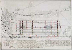 WHK 41 Hessische Revüen und Manöver: Plan des Manövers bei Wehlheiden, 12. Oktober 1791
