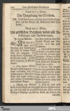 Nach der 6. Bitte. Um göttlichen Beystand wider alle Anfechtungen und Versuchungen.