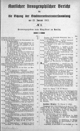 No 3, 23. Januar 1913