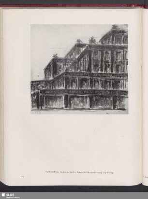 Lichtspielhaus Capitol in Berlin. Vorstudie, Handzeichnung von Poelzig