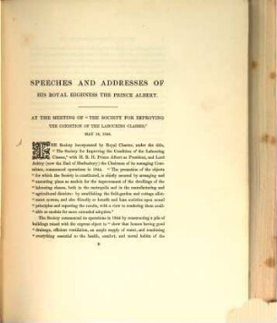 Addresses delivered on different public Occasions by His Royal Highness the Prince Albert, President of the Society for the Encouragement of Arts, Manufactures and Commerce : Published by the Society of Arts