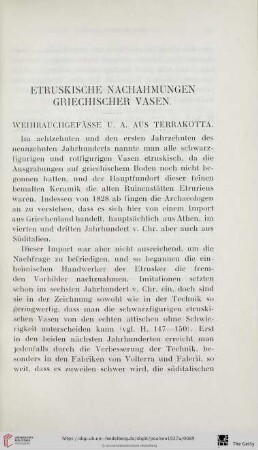 Etruskische Nachahmungen griechischer Vasen