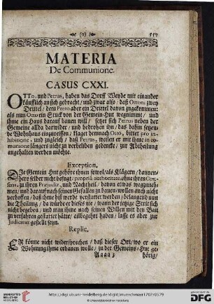 Materia de Communione
