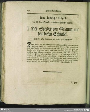 Ausländische Vögel, die sich dem Sperber und dem Habichte nähern