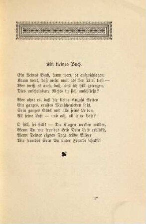 Ein kleines Buch : Gedichte von Hans Hansen