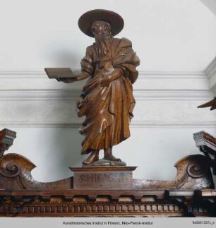 Die Ausstattung der Ersten Sakristei : Sakristeischrank : Der Heilige Hieronymus