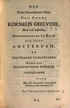 Q. Horatius Flaccus Dichtkunst : Op onze tyden, én zéden gepast