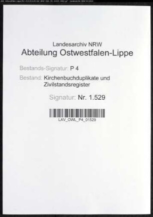 Kirchenbuchduplikate der katholischen Gemeinde (GHT 1829-1831). (Gemeinde: Benninghausen, katholische Gemeinde)