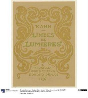 Gustave Kahn. Limbes de Lumieres