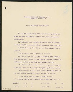 Umbau eines Landhauses Monatskonkurrenz Februar 1933: Erläuterungsbericht