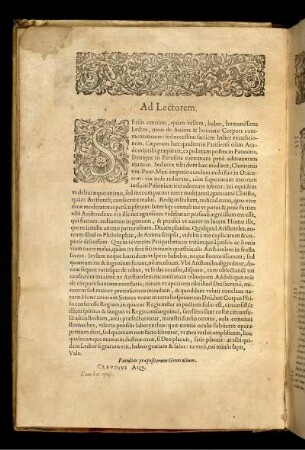 Ad Lectorem.