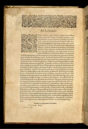 Ad Lectorem.