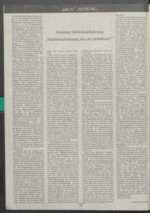 Arch+-Zeitung