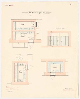 Nationalbank für Deutschland, Berlin: Grundriss Kellertresor 1:33,3