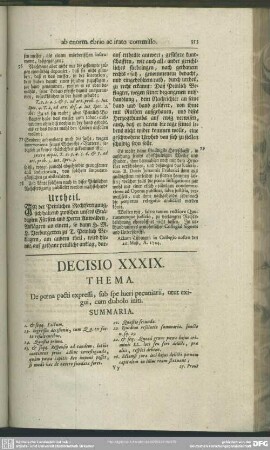 Decisio XXXIX. De poena pacti expressi, sub spe lucri pecuniarii, utut exigui, cum diabolo initi