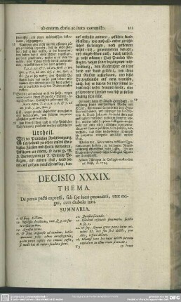 Decisio XXXIX. De poena pacti expressi, sub spe lucri pecuniarii, utut exigui, cum diabolo initi
