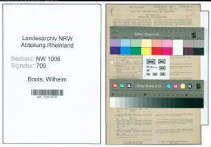 Entnazifizierung Wilhelm Boots , geb. 05.09.1889 (Postschaffner)