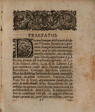 Disp. inaug. iur. de successione superstitis coniugis pauperis ad Authent. Praeterea. Cod. Unde vir et uxor