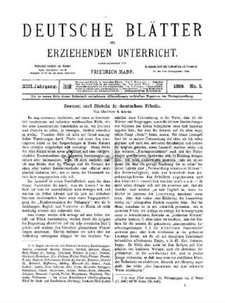 Dornen und Disteln in deutschen Fibeln
