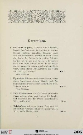 Keramiken (Nr. 1-114)