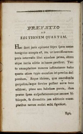 Præfatio ad Editionem Quartum.
