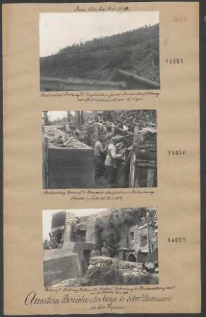 Buchenkopf Stellung D. Vorgelände und feindl. Buchenkopfstellung vom Sattelstützpunkt aus