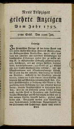50tes Stück. Den 23ten Jun.