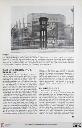 4: Majolika-Manufaktur, Karlsruhe
