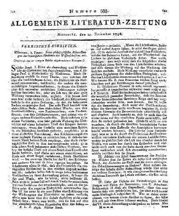 Romantische Plaisanterien. Riga, Leipzig: Müller 1796