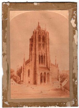 Münster. Westfassade. Um 1860