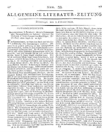Gallerie der merkwürdigsten Säugethiere. Ein lehrreiches und unterhaltendes Bilderbuch für die Jugend. Zürich: Ziegler [ca. 1800]