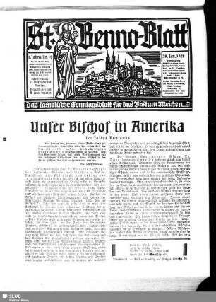 St.-Benno-Blatt : das katholische Bistumsblatt für die Diözese Meißen