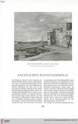46: Sachliches Kunstsammeln, [1]