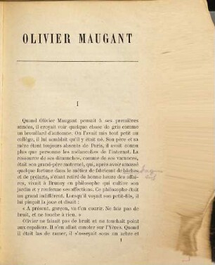 Olivier Maugant : Par Victor Cherbuliez