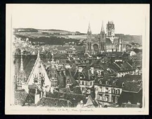 Abteikirche Saint-Ouen, Rouen: Ansicht, Blick über die Dächer der Stadt