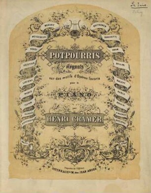 Potpourris élégants sur des motifs d'opéras favoris : pour le piano, No. 29. La Juive