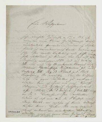 Brief von Fidelis Butsch an Joseph Heller