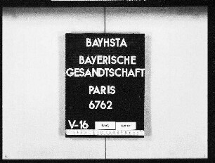 Der Abschluß eines neuen Postvertrages zwischen Bayern und Frankreich