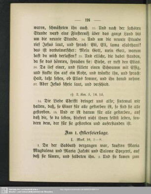 Am 1. Osterfeiertage