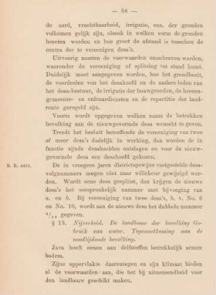 § 13. Nijverheid. De landbouw der bevolking Gebruik van water. Tegemoetkoming aan de noodlijdende bevolking