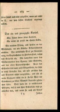 Das ein und zwanzigste Kapitel. - Das dreyßigste Kapitel.