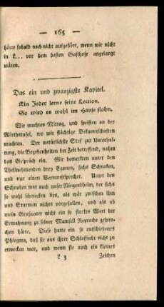 Das ein und zwanzigste Kapitel. - Das dreyßigste Kapitel.