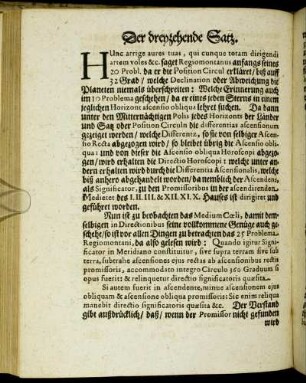 Der dreyzehende Satz.