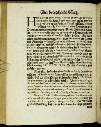 Der dreyzehende Satz.