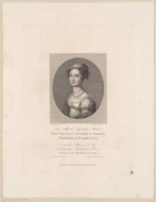 Bildnis Maria Ferdinanda, Prinzessin von Sachsen (1796-1865), Großherzogin der Toskana