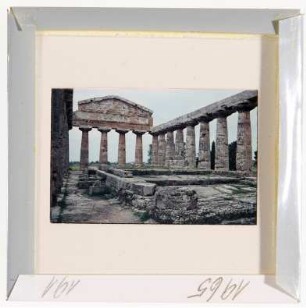 Paestum: Athenatempel, Innenraum (Foto 1965)