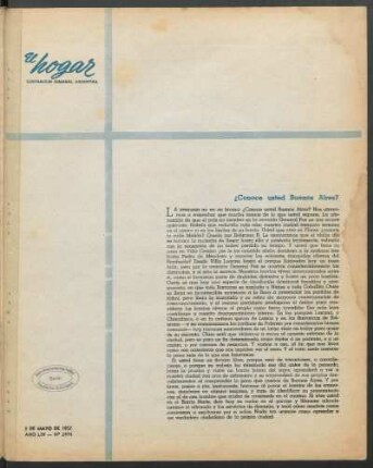 ¿Conoce usted Buenos Aires?