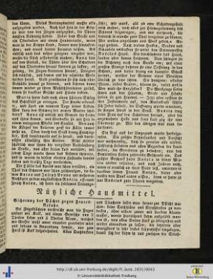 Nützliche Hausmittel.